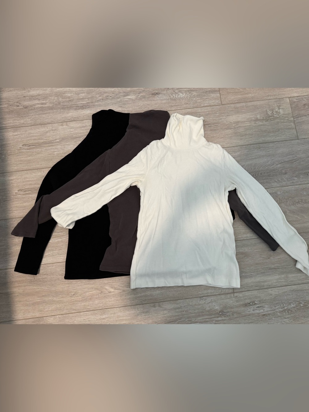 Uniqlo Women's Turtleneck Sweaters - White, Gray, Black